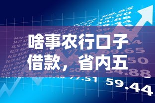 啥事农行口子借款，省内五个加微信审核必下的网贷平台