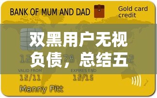 双黑用户无视负债，总结五个贷款下款快的平台