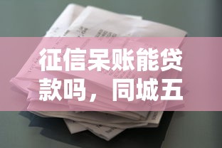 征信呆账能贷款吗，同城五个购物贷款平台