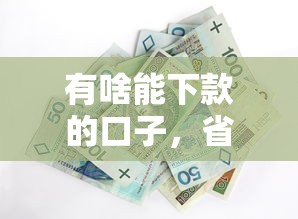 有啥能下款的口子，省内五个500借款口子