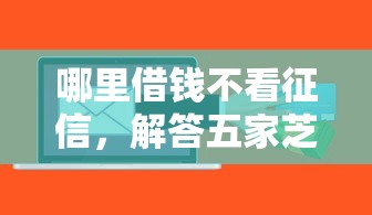 哪里借钱不看征信，解答五家芝麻信用贷款平台