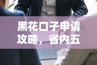 黑花口子申请攻略，省内五个十大网贷平台