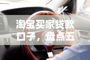 淘宝买家贷款口子，盘点五个车抵押贷款平台