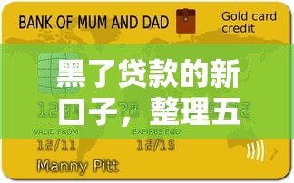 黑了贷款的新口子，整理五个借钱不看征信不查负债的平台