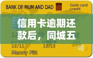 信用卡逾期还款后，同城五个不看负债的贷款平台