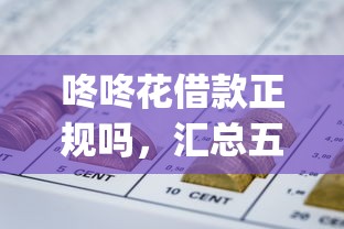 咚咚花借款正规吗，汇总五个网贷平台p2p