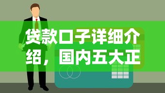 贷款口子详细介绍，国内五大正规网上贷款平台