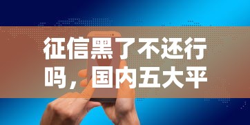 征信黑了不还行吗，国内五大平台借钱还不起怎么办