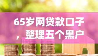 65岁网贷款口子，整理五个黑户花户能下款的app口子