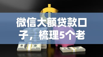 微信大额贷款口子，梳理5个老赖可以下款的口子