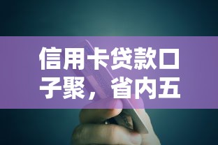 信用卡贷款口子聚，省内五个融贷款平台