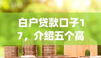 白户贷款口子17，介绍五个高炮贷款app平台