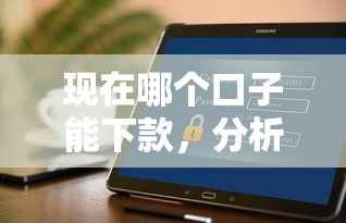 现在哪个口子能下款，分析五个平台不看征信不看负债好下款