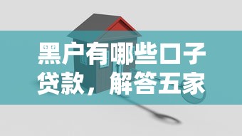 黑户有哪些口子贷款，解答五家高炮口子2025最新下款