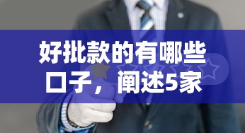好批款的有哪些口子，阐述5家平台贷款正规
