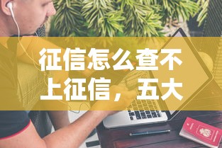 征信怎么查不上征信，五大不看征信秒下款的平台