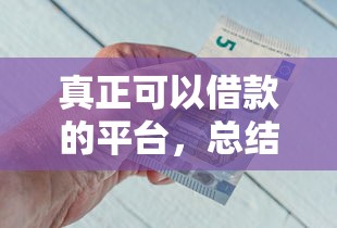 真正可以借款的平台，总结五个有不看负债短借的平台