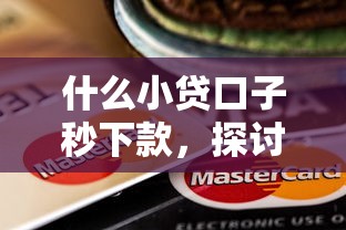 什么小贷口子秒下款，探讨五款贷款最好的平台