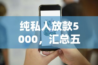 纯私人放款5000，汇总五个现在贷款平台好