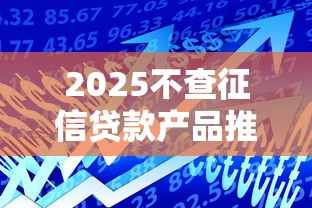 2025不查征信贷款产品推荐
