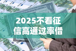 2025不看征信高通过率借款平台