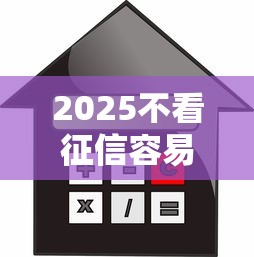 2025不看征信容易通过的借款平台