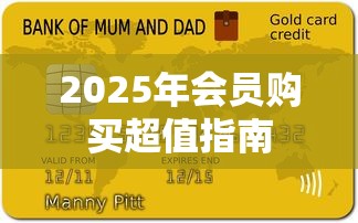 2025年会员购买超值指南