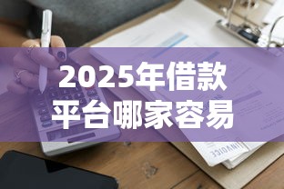 2025年借款平台哪家容易下款