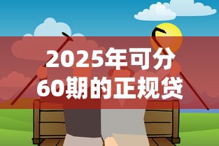 2025年可分60期的正规贷款平台