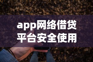 app网络借贷平台安全使用指南