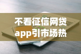 不看征信网贷app引市场热议