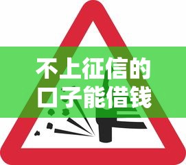 不上征信的口子能借钱吗