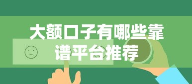 大额口子有哪些靠谱平台推荐
