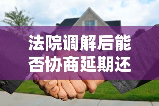 法院调解后能否协商延期还款