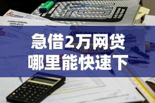 急借2万网贷哪里能快速下款