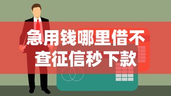 急用钱哪里借不查征信秒下款