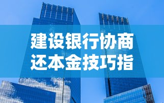 建设银行协商还本金技巧指南