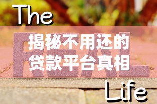 揭秘不用还的贷款平台真相