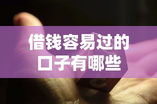 借钱容易过的口子有哪些