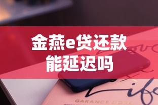 金燕e贷还款能延迟吗