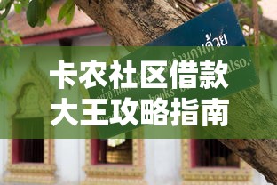 卡农社区借款大王攻略指南