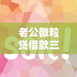 老公微粒贷借款三万应对方案
