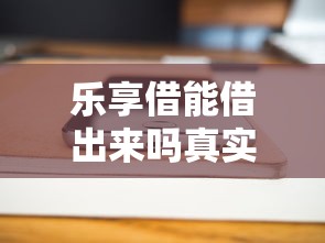 乐享借能借出来吗真实用户反馈
