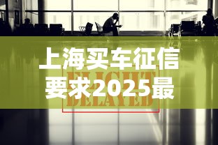 上海买车征信要求2025最新政策解读