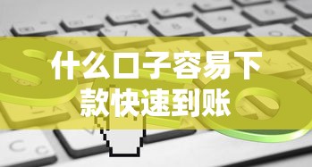什么口子容易下款快速到账