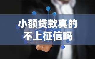 小额贷款真的不上征信吗
