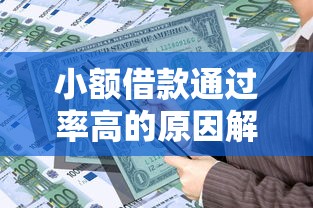 小额借款通过率高的原因解析