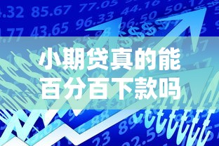 小期贷真的能百分百下款吗
