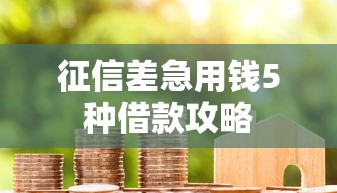 征信差急用钱5种借款攻略