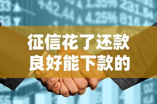 征信花了还款良好能下款的口子